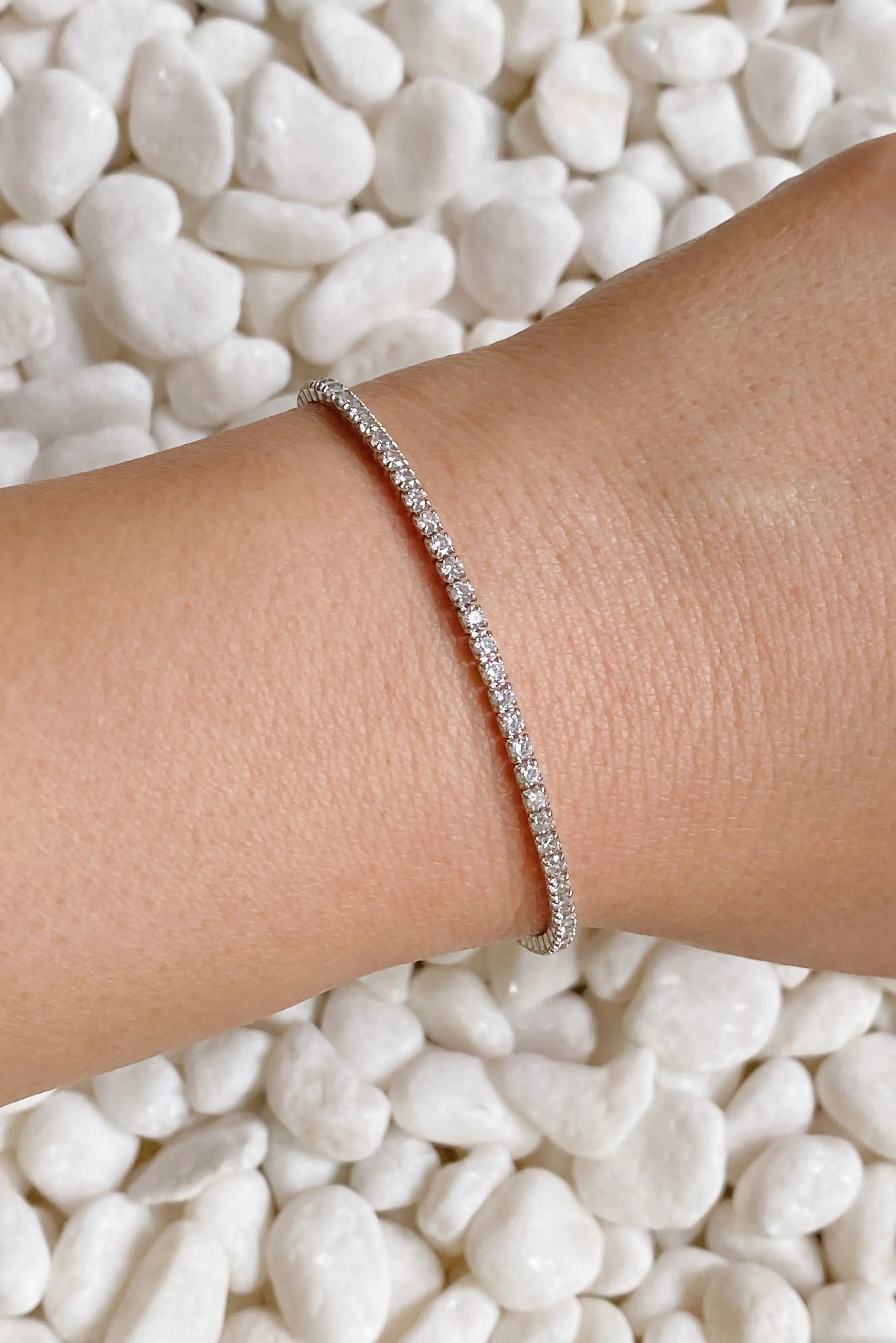 Elena Sterling Silver Tennis Bracelet